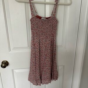 Abercrombie & Fitch Red Floral Mini Dress